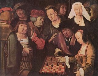 De schaakpartij, Lucas van Leyden, ca. 1508