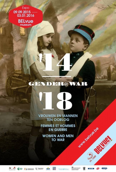 Affiche Gender@war 1914-1918: vrouwen en mannen ten oorlog