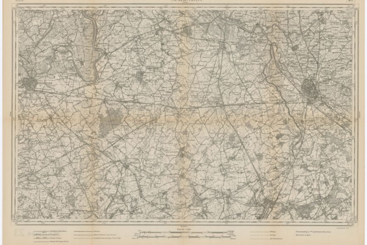 Militaire kaart van Mechelen