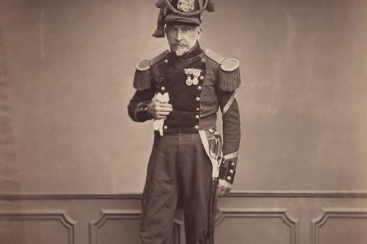 Sergeant Lefebre van het tweede Regiment van Ingenieurs van Napoleons Grand Armé