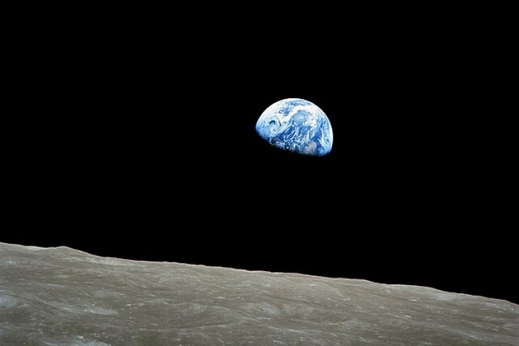 Earthrise, Apollo 8, NASA / Bill Anders, publiek domein